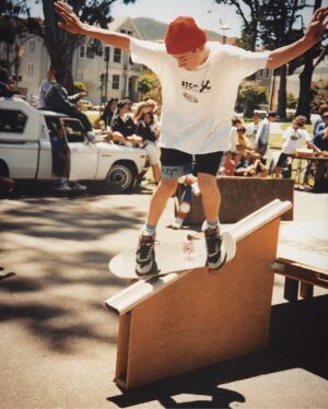 Mike Carroll Instagram - I found this trophy(swipe over)🏆about a year ago and could not remember an @ftc_skateboarding contest back in ‘89🤔. Thanks to @sean_dolinsky’s photo of this feeble I finally remember and have the piece to the puzzle that I needed. So stoked! And yes I’ve been milking😂this trick for... how many years now? 
This photo instantly brought back the nostalgic feeling of being in either @greg.s.carroll’s or @jovontae_888’s car on the way to this contest listening to the New DOC album “No one can do it better” and the Jane’s Addiction album “Nothing Shocking”. And Jovontae fucking with Greg cuz he kept wanting to listen to the Jane’s Addiction album cuz it wasn’t hip hop😂. Either way both of those albums are Classics in my mind and I’m sure to a lot of other people? 
It’s crazy how powerful music is. It can bring back the whole vision of where you were who you were with and what you were doing and EVEN bring back a scent of whatever you could smell when listening to something years/decades ago. 
Thank you to @ftc_skateboarding for supporting since day 1💪🏼