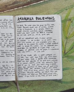 Mike Corey Instagram - AYAHUASCA REALIZATIONS 🌿

“You died. You almost cried for help. You felt true terror. Pounding heart. Loss of control. Holding on by a fingernail to a speeding train. All alone, facing something, someone, indescribable. What was that? Who was that? You made it. Every trip has an end. You’re ok. It’s ok. You’re safe. 

I am an insignificant mote, I mean nothing. My existence is an electron in an atom. I will melt into nothing when I die, no, into everything when I die. I asked to see behind the curtain. I cannot understand what is behind the curtain. I am an earthworm being shown the blue prints to a rocket ship. I am incapable of processing even the paper it is printed on. Who was that?… it was “God”

All my fears are a plastic wrapper on my life. You wanted true fear? You didn’t know, you poor thing. There is primal fear. Creationary fear. One that spawned in the pond scum with you. It is violent, erratic, vivid, and originates from part of you so deep, you didn’t know it existed. From the creation of man. 

All of your silly human fears are nothing. Fear of what other people think, fear of not being enough. These are laughable. Dismissible. They are nothing. You create these out of nothing. Let them go. How much would life change if you acted in the face of each one?”

- A journal excerpt the morning after dying and seeing god, while curled up in the fetal position on the floor of the jungle. I wanted to go deep. I didn’t understand how deep it can go.