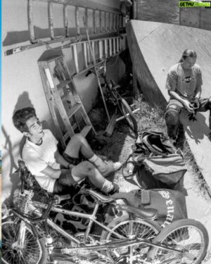 Mike Escamilla Instagram - These 2 dudes I spent the most time riding with in the 90’s - we all came up at the same time …. Pretty cool to all be back together in one place again - most of you know @briancastillo and the other guy is MIKE OCOBOC - also known as “the Boy” - in the 90’s he was one of the best riders around, also the youngest. Mike and I both had backyard ramps which we all rode a Ton, most of these photos are from are yards. Mike quit being pro and moved on to being a digital compositer for movies and has worked on all the biggest ones - planet of the apes, the hobbit and so on.. he also lives in NEW ZEALAND for at least a decade… so getting together is far and few between. This was the first time Brian had seen him in almost 30 years … Mike and I spent the last few years of the 90’s snowboarding a lot and have kept in touch the whole time… he was truly a pioneer in Bmx and is responsible for many trick first and trends back then… it was awesome to all be back together #bmx #betheadventure thx to @marklosey for documenting basically our whole lives … all photos from Mark.