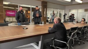 Mike Flanagan Instagram - When Rahul met Mark for the first time… you could feel his smile across the stage. 

#thefallofthehouseofusher