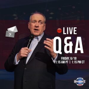 Mike Huckabee Instagram - Join me!