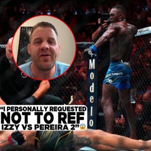 Mike Perry Instagram - Marc Goddard requested not to ref Izzy vs Pereira 2 👀

to watch the full episode, click the link in bio 🔗

#ufc #mma #pereira #adesanya