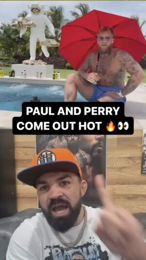 Mike Perry Instagram - Jake Paul and Mike Perry get into it right away on #TheMMAHour 😳