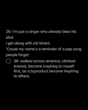Mike Posner Instagram - don’t judge yourself too early. head in the right direction. you’ll get off course, that’s to be expected, but reorient and keep going. you’ll be amazed where you end up. in gratitude,

mp