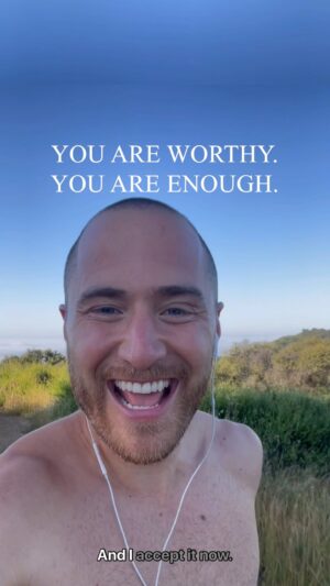 Mike Posner Instagram - You are worthy. You are enough. You are deserving all the best this world to offer.

Once you realize that, you might find an insane amount of abundance flowing your way!