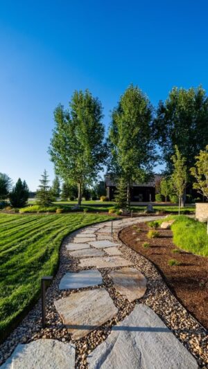 Mike Pyle Instagram - Looking good from all angles. 👌🏼 I take design jobs all over the US— this one is in Victor, Idaho. If you’re interested in working with me, send me a DM or visit my website! #MPD #MikePyleDesign #Aesthetic #Design #OutdoorLiving #LandscapeDesign #Landscaping