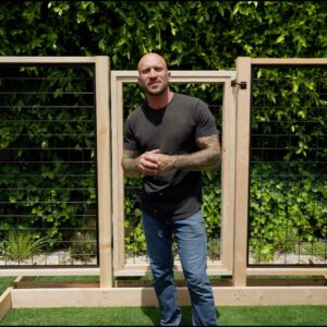 Mike Pyle Instagram - If you’re looking for a simple, affordable, and easy way to build a gate for your outdoor space, check out my “how to” video on @wildhogproducts YouTube channel. I take you through the step-by-step process of creating a garden gate, along with two different methods for securing in your Wild Hog panels. Go check it out! #MPD #MikePyleDesign #Aesthetic #Design #OutdoorLiving #LandscapeDesign #Landscaping #WildHogProducts