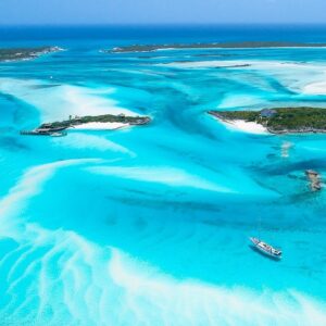 Mike Theiss Instagram - Paradise 🌴☀️ Dreaming of visiting #SandalsEmeraldBay Resort again in the near future. Most of the aerial images we shot around the #Bahamas look like paintings !! The Exumas are an archipelago of 365 cays and islands divided into three major areas, Great Exuma, Little Exuma and The Exuma Cays. Each island offers its own unique Bahamian experience. Photo by Mike Theiss @ExtremeNature @SandalsResorts