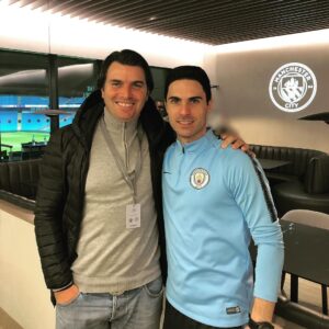 Mikel Arteta Instagram - Great to have you here today @nunovalente_official One of the best friends I’ve made in football.