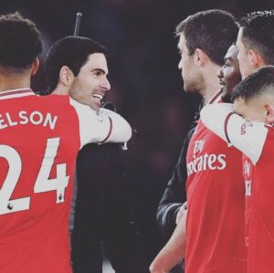 Mikel Arteta Instagram - Great start of the year. Let’s keep improving together #alltogether #arsenal 2-0 #arsenalvsmanutd