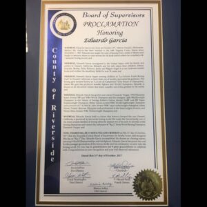 Mikey Garcia Instagram - Oct 31, aka Big G Day by Riverside County. Happy Bday Big G.