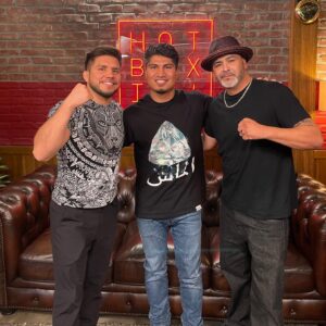 Mikey Garcia Instagram - sup guys. make sure to tune in for the upcoming Hotboxin’ episode with the legend @miketyson and @henry_cejudo and thanks to @thejohnsingson for the invite to the @tysonranchofficial