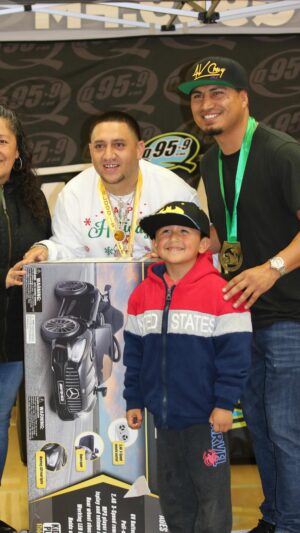 Mikey Garcia Instagram - Not a nonprofit, organization or corporation. Just a young man with his friends, family & some local businesses wanting to leave a positive impact in the community. Even though we will never make everyone happy, I pray at least they comprehend it comes from the heart. Simply, I was that child once & seeing those kids smile makes these events worth doing. To everyone involved, I'm forever grateful. Happy Holidays. Nothing but Love & Respect on this side. Until next year, if God allows it 🙏🏽❤️🎁. @102.9fmradiolazer @avchevy @catalyst.cares @doscompadrestacos @emiliorivera48 @fashionpark__ @femdustry @hhs_viking @hoodspacemusic @mamadeyoungquicks @mcdonaldswestcoast @nevarezpr @newschannel312 @oxnardusa @phsrecycleclub @q959fm @supremeboxing @yflworldwide #YoungQuicks #Annual #Free #Giveaway #Community #Love #Work #Explore #Follow #Support #Grow #Give #HappyHolidays #FelizNavidad #Happy #Smile #Amor #MerryChristmas #Christmas #Joy #Trending #Viral #Oxnard #Hueneme #Boxing #Music #ExplorePage #Reels #Thankful #Blessed