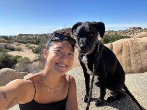 Miki Ishikawa Instagram - Sprocket is def a house dog ⛺️🌵
#joshuatree