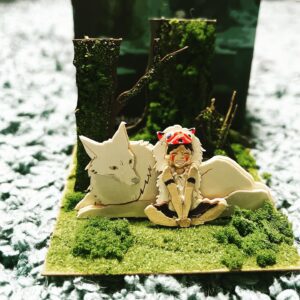 Miki Yakata Instagram - 最近の趣味は
みにちゅあーとキット🔧
小さいジブリ🌱

#ジブリ 
#もののけ姫