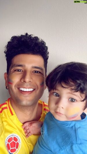 Milciades Cantillo Instagram - Nosotros ya estamos listos para apoyar con toda la energía 💛💙❤️🪗🙌🏽🙏🏽 #LiamCantilloRoa @taniaeroa