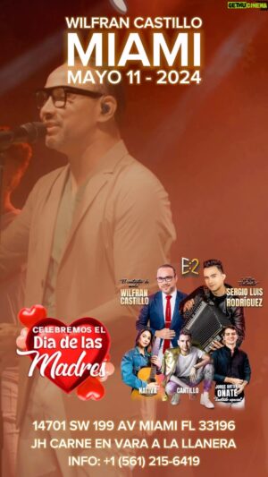 Milciades Cantillo Instagram - Mi gente de Miami, nos vemos este 11 de mayo en @jhcarnellanera para celebrar el día de las madres junto a grandes artistas al mejor ritmo vallenato. @sergioluisr09 @wilfrancastillo @nativaofficial @jorgeantonioonated #Elegidos #DiadelasMadres #Vallenato #VallenatoUSA
