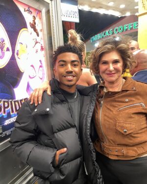 Miles Brown Instagram - spider-verse premiere 🕷️🕸️ @marvel