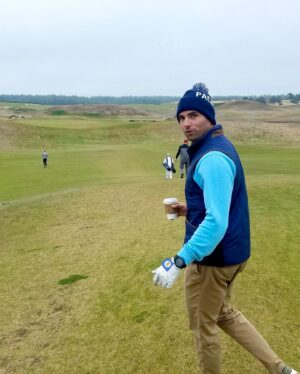 Miles Fisher Instagram - Golf. I just love this game. It’s an endless challenge. It’s ancient. As global as a sport can be. And maddeningly fun. One bad shot can be exhaled away in a moment. One great shot yields satisfaction for days. 

Every basketball court, football field, hockey rink, tennis court around the world is identical in proportions - built to spec. But no two golf courses in the world are alike, and the great ones are true miracles of nature, shaped by God’s hand over centuries of wind and water.

I’ve made lasting friends through this game in ever corner of the world. A four hour walk, talking about everything and nothing at the same time: phones kept off, laughs more heartfelt. This past year I played in Dubai, Texas, the Ozarks and Carolinas. The year ahead will bring me to Quebec, Northern Ireland, Arkansas and…who knows.

Golf manifests a philosophy to life that requires discipline, humor, and intuition just to make it through a round. Grip softer, swing faster, stay centered. Its clubs and customs remind us that many did it before and did it better. Yet the game continues to innovate, welcoming all stripes of folk, refusing to calcify in boring old ways. The game is alive. And maddeningly fun.  And I love it.