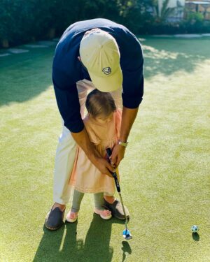 Miles Fisher Instagram - Golf. I just love this game. It’s an endless challenge. It’s ancient. As global as a sport can be. And maddeningly fun. One bad shot can be exhaled away in a moment. One great shot yields satisfaction for days. 

Every basketball court, football field, hockey rink, tennis court around the world is identical in proportions - built to spec. But no two golf courses in the world are alike, and the great ones are true miracles of nature, shaped by God’s hand over centuries of wind and water.

I’ve made lasting friends through this game in ever corner of the world. A four hour walk, talking about everything and nothing at the same time: phones kept off, laughs more heartfelt. This past year I played in Dubai, Texas, the Ozarks and Carolinas. The year ahead will bring me to Quebec, Northern Ireland, Arkansas and…who knows.

Golf manifests a philosophy to life that requires discipline, humor, and intuition just to make it through a round. Grip softer, swing faster, stay centered. Its clubs and customs remind us that many did it before and did it better. Yet the game continues to innovate, welcoming all stripes of folk, refusing to calcify in boring old ways. The game is alive. And maddeningly fun.  And I love it.