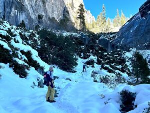 Miles Luna Instagram - Absolutely humbled by the hike up Yosemite Falls, BUT WE MADE IT. Food poisoning be DAMNED!