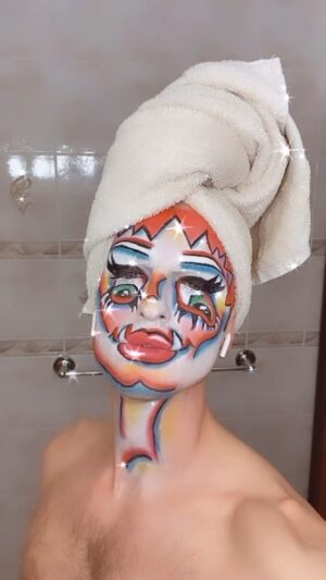 Milk Instagram - makeup is for girls. This is dude paint. 🤡