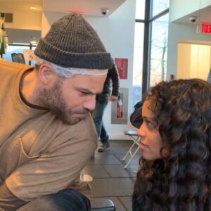 Millan Tesfazgi Instagram - with @siren coming back tonight, i thought i would throw it back with @ianverdun. We had a hiss off. Who won? 😂🤨😅 #bts