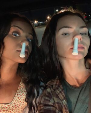 Millan Tesfazgi Instagram - happy freaking birthday to this beautiful soul! hope your day is filled w lots of love and fun. Miss night shoots w u 😂❤️🤣 @elinepowell love ya - ps. those vicks sticks rlly work 🤓