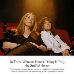 Mimi Cave Instagram - Don’t get sick of me yet! I’m just catching up to the feelings and moments of the past month. A few things to still share… the first being the love @freshmovie has received from the goddamn @nytimes 😱 

Truly floored receiving a Critic’s Pick, they donned us with the best rating of ‘hazy sex and coarse meat’ to boot… and then put a delicious cherry on top by sitting down with me and @laurynkahn for an in-depth conversation. A terrifying yet beautiful dream come true. Seeing the Arts section in print…I don’t even know what to say, but my grandparents would be proud. Thank you Lauryn for your continued partnership in all things Fresh. Thank you #nicolesperling for careful consideration of our words and time. I still can’t believe it. ♥️
