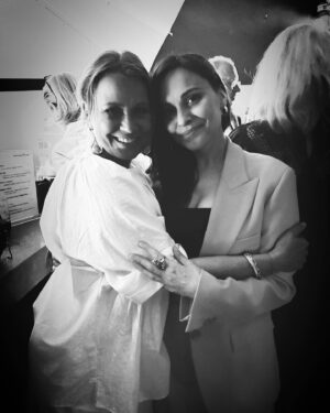 Mina Tander Instagram - •
@bertelsmann_erleben Nacht mit tollen Menschen- 
danke, dass ich Dein  1 sein durfte, liebe @nova_meierhenrich 🤍

@oliver_wnuk_offiziell @ina_paule_klink 
Styling @ninajensenstyling 
@dorotheeschumacher Head to toe
Except 💍 by @olelynggaardcopenhagen 
H/M by me