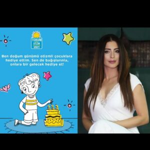 Mine Çayıroğlu Instagram - Sevgili Dostlarım, Hangi hediye otizmli bir çocuğun hayatını değiştirmekten daha değerli olabilir? 28 Aralık Salı benim doğum günüm. Bu doğum günümde hediye istemiyorum, bana vereceğiniz en anlamlı, en güzel hediye otizmli çocuklara eğitim desteği olacak. Tohum Otizm Vakfına doğum günü hediyem olarak büyük küçük demeden yapacağınız bağışları bekliyorum. Otizmli çocuklar için EĞİTİM haktan da öte TEK ÇARE. Otizmli çocukların tek çareleri olan yoğun, özel ve sürekli eğitimlerine devam edebilmeleri için desteğinize ihtiyaçları var. Sizlerin desteğiyle doğum günüm iyilik günüm olsun… Doğum günüm otizmli çocuklara umut olsun… Sevgilerimle Mine Çayıroğlu
@iyilikpaylas @tohumotizm
