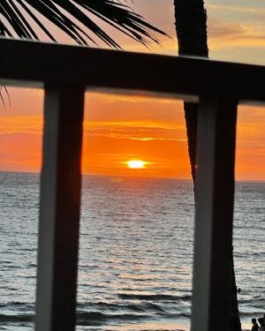 Miranda Frigon Instagram - First sunset in Maui. This place is heaven on earth. So grateful to be here. 🙏🏼🌊 ⛅️ 🏝 #maui #mauisunset #halepauhanaresort #beachsunset #gratitude #peace