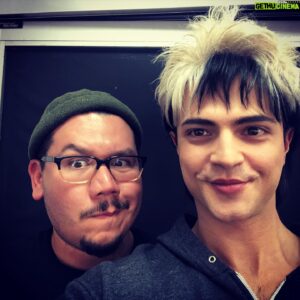 Misha Crosby Instagram - Really is like being part of the circus when you’re filming. On the road with some amazing artists playing their trade, you see faces old & new. This is the 2nd time @lawrence_nbfx had a hand in killing me. See you next time matey. #ahs1984 #ahs