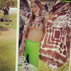 Misha Crosby Instagram - After 11 years it was time to go back. Last time I came to Coachella I waited for a friend to bring me my pass from backstage…I never made it inside. I did get to meet @davechappelle that day though. This time was different…I have a hat now. How people love to party in the desert!! @bellathorne thank you for having me. @sohohouse @erewhonmarket I have enough GF s*#t to start my own store!