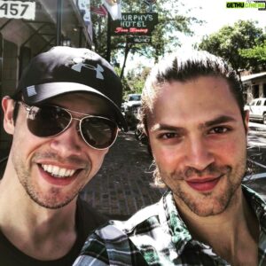Misha Crosby Instagram - Downtime in Murphys with @paultelfer - When he’s off the Clock there’re No Alarms & No Surprises #greenfeverfilm #actorslife #moviemagic #hightimes #mishacrosby #420 #filmmaking