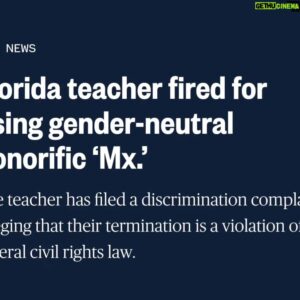 Miss Coco Peru Instagram - The Florida Ron DeSantis has created gets a physics teacher fired simply for signing their emails with Mx, which was their way of supporting LGBTQ students since the passage of the so called Don't Say Gay Bill.
It's hateful.