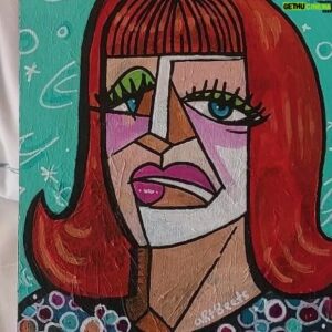 Miss Coco Peru Instagram - I was so happy to finally meet my artist friend @artbeets here in Atlanta while performing at the @outfronttheatre and what a thrill it is to have been given a piece he painted.... OF ME!
Follow Ronald. He's a sweetheart. 
#lgbtqartists
#queerexcellence