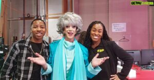 Miss Coco Peru Instagram - Today while doing press for @thegoldengirlslive here in San Francisco I had the pleasure of meeting these two awesome people from @hiddengeniuspro , Kyron Loggins and Kayla Mason. They were also on @liveinthebaytv talking about the Hidden Genius Project's mission, which is to train and mentor Black male youth in technology creation, entrepreneurship, and leadership skills to transform their lives and communities. Amazing work. Definitely follow them here, visit their website and consider donating to them if you have the extra funds. They made my heart happy with their words and work. ❤️💜❤️