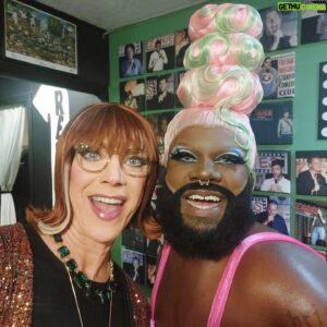 Miss Coco Peru Instagram - Wow! It was love at first sight! Had the pleasure to share the stage with the bearded beauty @tyislucystoole in Chicago, and the joy she brings with her, along with her talent, was appreciated by this old queen! #oldschool
#ilovedragqueens