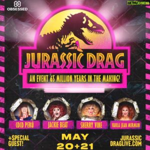 Miss Coco Peru Instagram - We're so excited to announce that I'll be in #SanFrancisco for an amazing show with my iconic drag legend sisters Jackie Beat, Sherry Vine, and Varla Jean Merman! Presale starts Wednesday (3/20). Sign up for presale at the link in my bio. #ObsessedPresents #JurassicDrag #ObsessedWith #JackieBeat #VarlaJeanMerman #SherryVine #CocoPeru #DragQueens #Drag #DragIcons #IconsOnly #Icons #DragLegends #DragLegend
@obsessed @misssherryvine @varlajeanmerman @jackiebeat