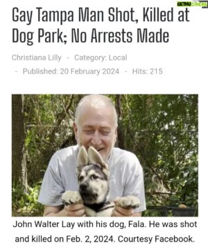Miss Coco Peru Instagram - Still no arrest of the homophobe, Gerald Declan Radford, who harassed and verbally assaulted, John Walter Lay, for months and then murdered him Feb 2nd claiming self defense. I called the Hillsboro Sheriff's office in Tampa, Florida, and demanded an arrest and investigation. 813 247 8200 press 2 and then press 3, however in was told they finished their investigation and I was told to call the State Attorney. I called  18132725400 and left a message before it cut me off. 
@hcsosheriff