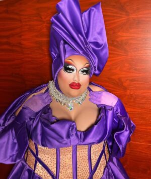 Mistress Isabelle Brooks Instagram - Patrick Starrr after drinking the McDonald’s Grimace Shake 💜: 

#drag #makeup #dragqueen #RPDR #dragrace