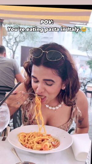 Mitali Mayekar Instagram - Crying out of happiness!🥹❤️
#italy2024 #europetrip #loveforpasta #visititaly #visitrome #vacaymode