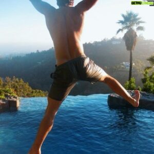 Mitch Hewer Instagram - Jumping in to the weekend 💦💦 #pool #happiness “Beware of destination addiction: A preoccupation with the idea that happiness is in the next place, the next job and with the next partner. Until you give up the idea that happiness is somewhere else, it will never be where you are.” 🙏🏼❤️