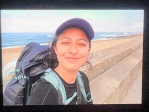 Mitra Jouhari Instagram - I just spent the last 11 days walking 170miles from Porto, Portugal to Santiago de Compostela, to the huge cathedral you see in the final slide. (I took the Portuguese Coastal route of the Camino de Santiago). This was so challenging, beautiful, validating, exciting, CHALLENGING, and special. I feel so lucky to get to experience something like this and feel such gratitude for the support from loved ones I received while doing this hike. I met so many great people and had so much time to myself - both wonderful. Last year I experienced a lot of physical and emotional challenges and this made me feel so much more connected to… everything!!! LOL. I truly can’t believe I did it. I feel so strong!!! And tired 😎❤️🌸💐🌺🌷🌼