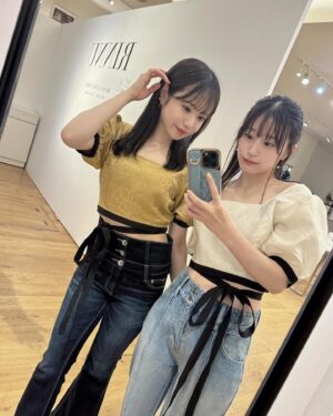 Mizuta Shiori Instagram - 小嶋のプロデュースアパレルブランド
「#RINNU 」のPOP UPに行ってきました😌✨

かわいすぎません？😌💭
いっぱいゲットしちゃいました😌😌😌

明日25日まで開催されてます✊
実物見てゲットしてほしすぎる素敵な
お洋服ばっかりなので皆さんもぜひ〜🦍💭❤️‍🔥