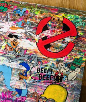 Mocomichi Hayami Instagram - 🎨描きました　5作のうちの第1作

#art
#teenagemutantninjaturtles 
#donaldduck 
#ghostbusters 
#transformers 
#spiderman 
#marvel
#felixthecat 
#flintstones 
#bugsbunny 
#woodywoodpecker 
#tomandjerry 
#popeye 
#cartoon
#smarf
#batman 
#dc
#garfield 
#roadrunner 
#mickeymouse 
#beavisandbutthead 
#snoopy 
#pinkpanther 
#simpsons 
#wackyraces
#disney