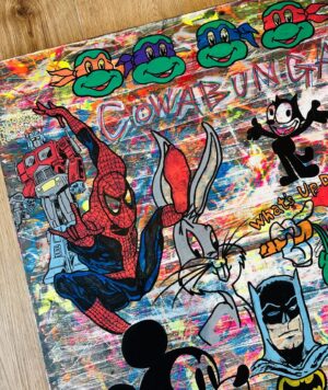 Mocomichi Hayami Instagram - 🎨描きました　5作のうちの第1作

#art
#teenagemutantninjaturtles 
#donaldduck 
#ghostbusters 
#transformers 
#spiderman 
#marvel
#felixthecat 
#flintstones 
#bugsbunny 
#woodywoodpecker 
#tomandjerry 
#popeye 
#cartoon
#smarf
#batman 
#dc
#garfield 
#roadrunner 
#mickeymouse 
#beavisandbutthead 
#snoopy 
#pinkpanther 
#simpsons 
#wackyraces
#disney