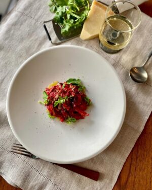 Mocomichi Hayami Instagram - Fine
速水もこみちの服食
速水流〜ビーツリゾット

#fine
#fashion
#ギミックシャツ
#risotto#リゾット
#beets#ビーツ