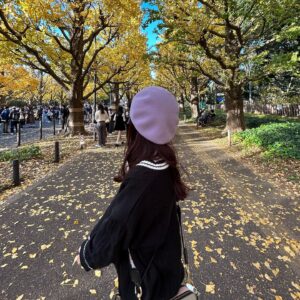 Moeka Ukawa Instagram - ♡
今年もイチョウ見に行けました！☺️